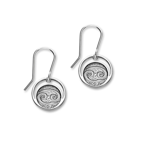 Zodiac Silver Earrings E1844 Cancer