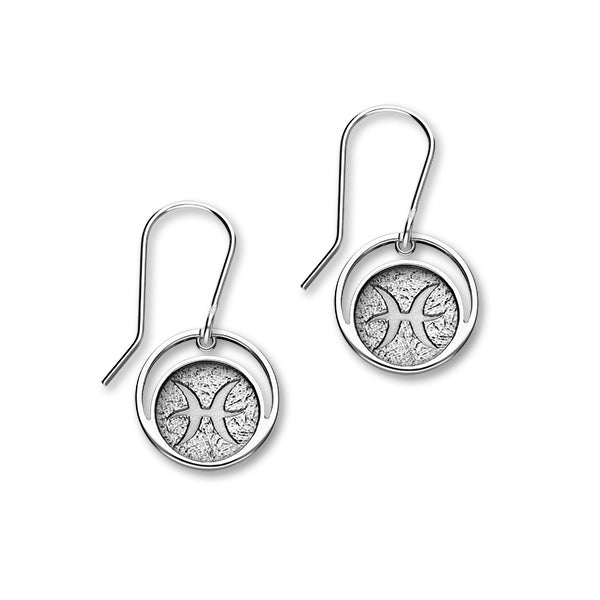 Zodiac Silver Earrings E1846 Pisces