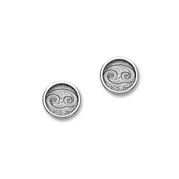 Zodiac Silver Earrings E1856 Cancer