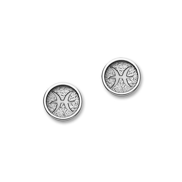 Zodiac Silver Earrings E1858 Pisces