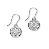 St Magnus Sterling Silver Cut-Out Heart Drop Earrings, E1913