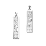 Charles Rennie Mackintosh Silver Earrings E475
