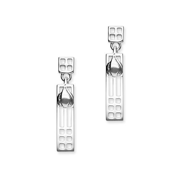 Charles Rennie Mackintosh Silver Earrings E626