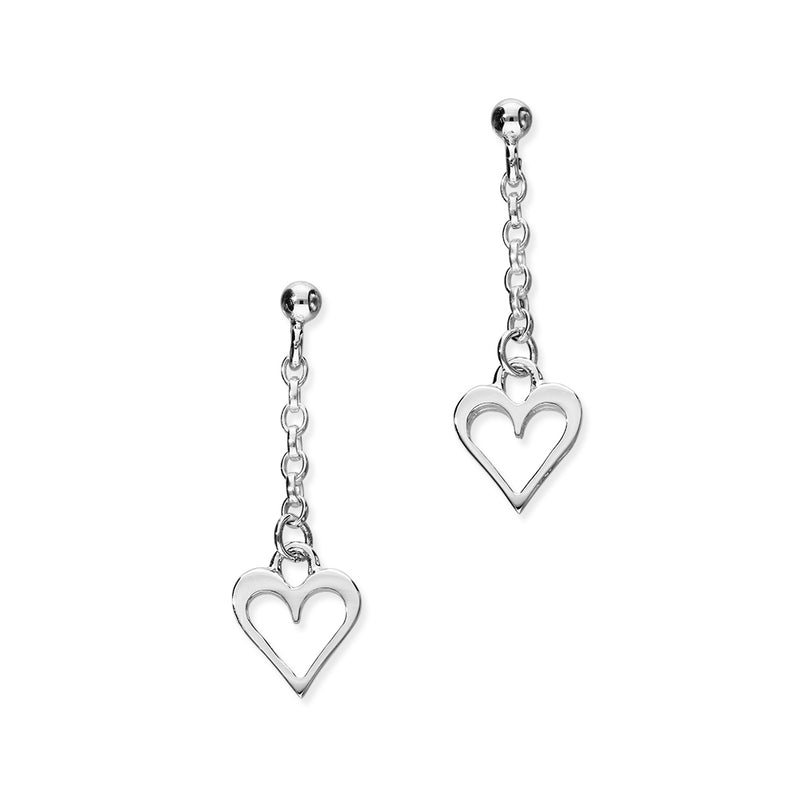Hearts Silver Earrings E89
