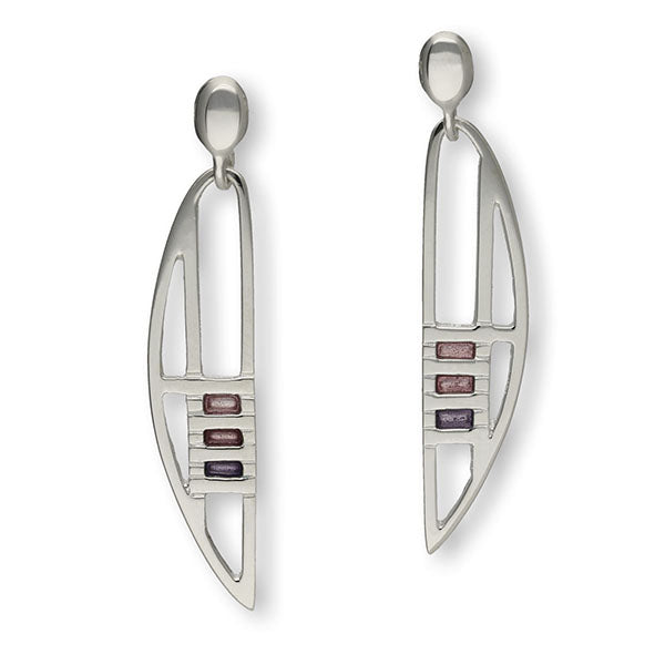 Charles Rennie Mackintosh Silver Earrings EE22