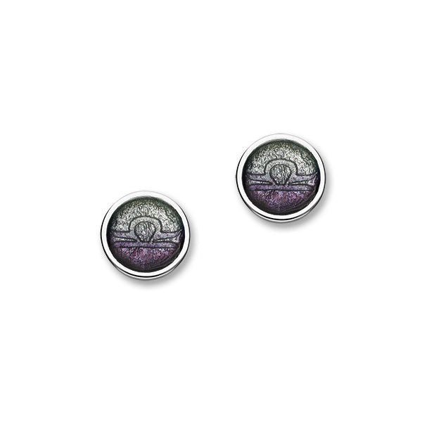 Zodiac Silver Earrings EE578 Libra