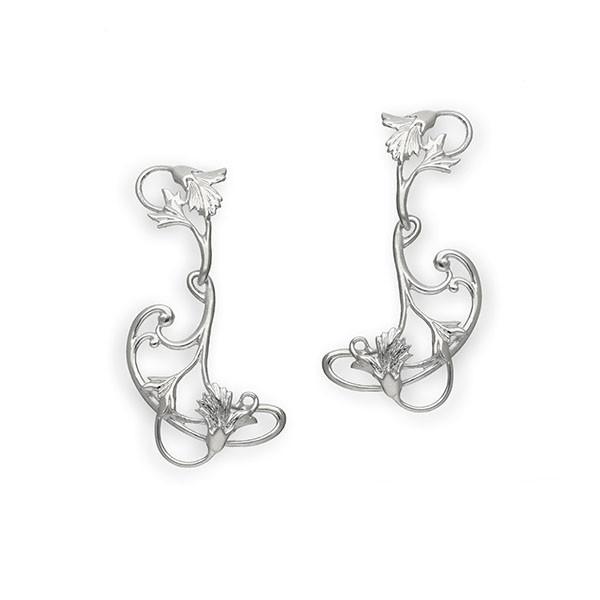 Art Nouveau Silver Earrings E240