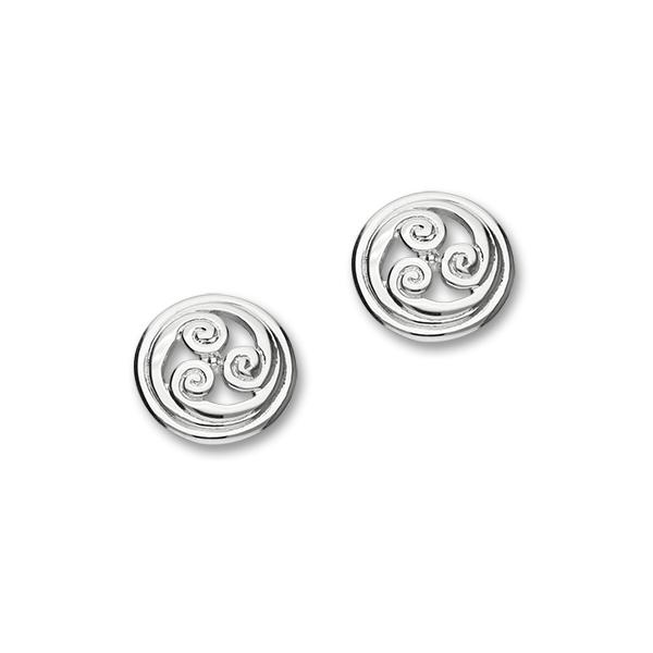 Celtic Book of Kells Sterling Silver Stud Earrings, E510