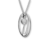 Thistle Silver Pendant P315