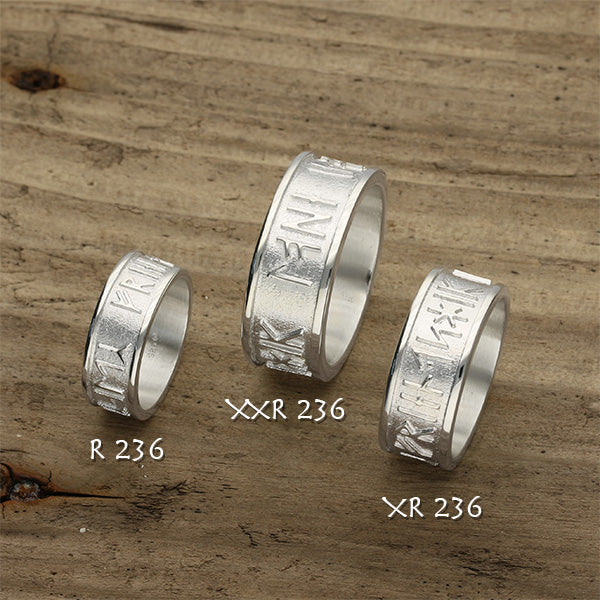 Runic Silver Ring XR236