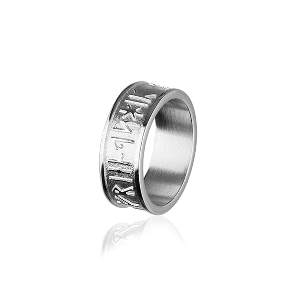 Runic Silver Ring R236